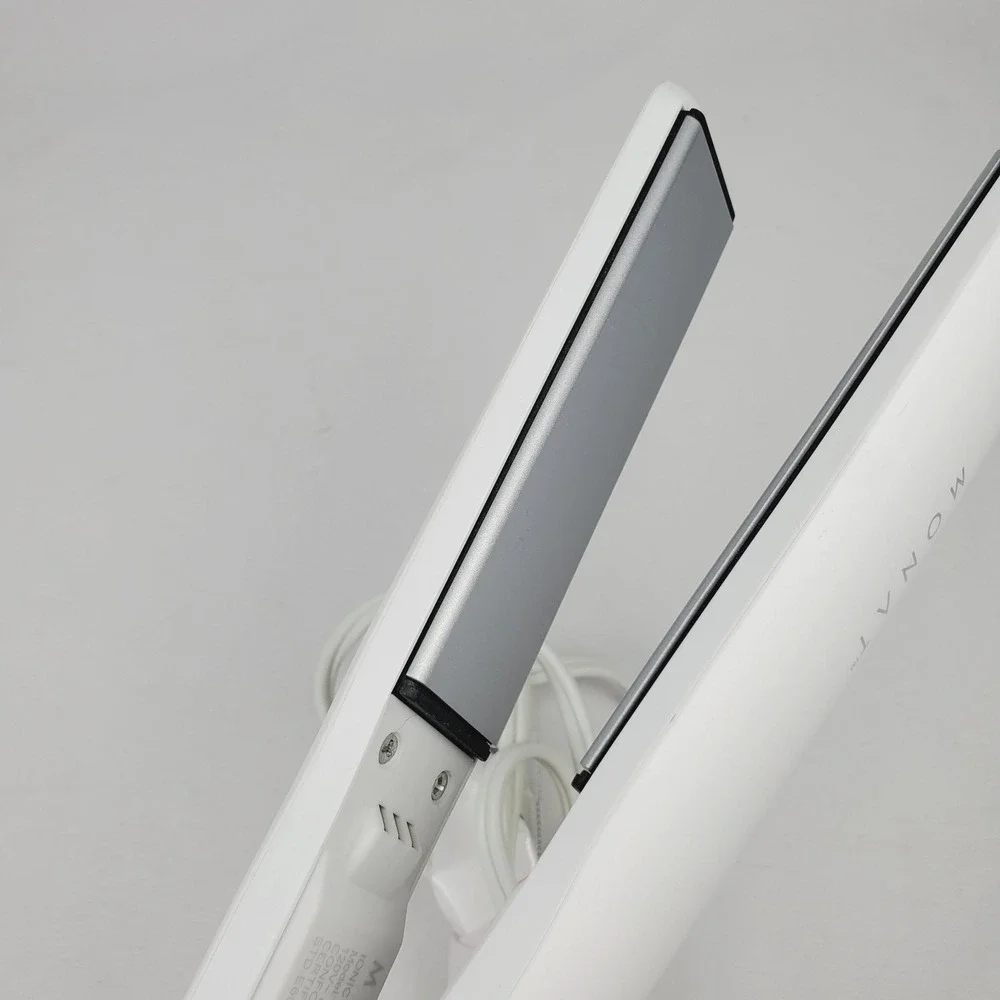 MONAT White Ionic Flat Iron Hair Straightener Ceramic 1